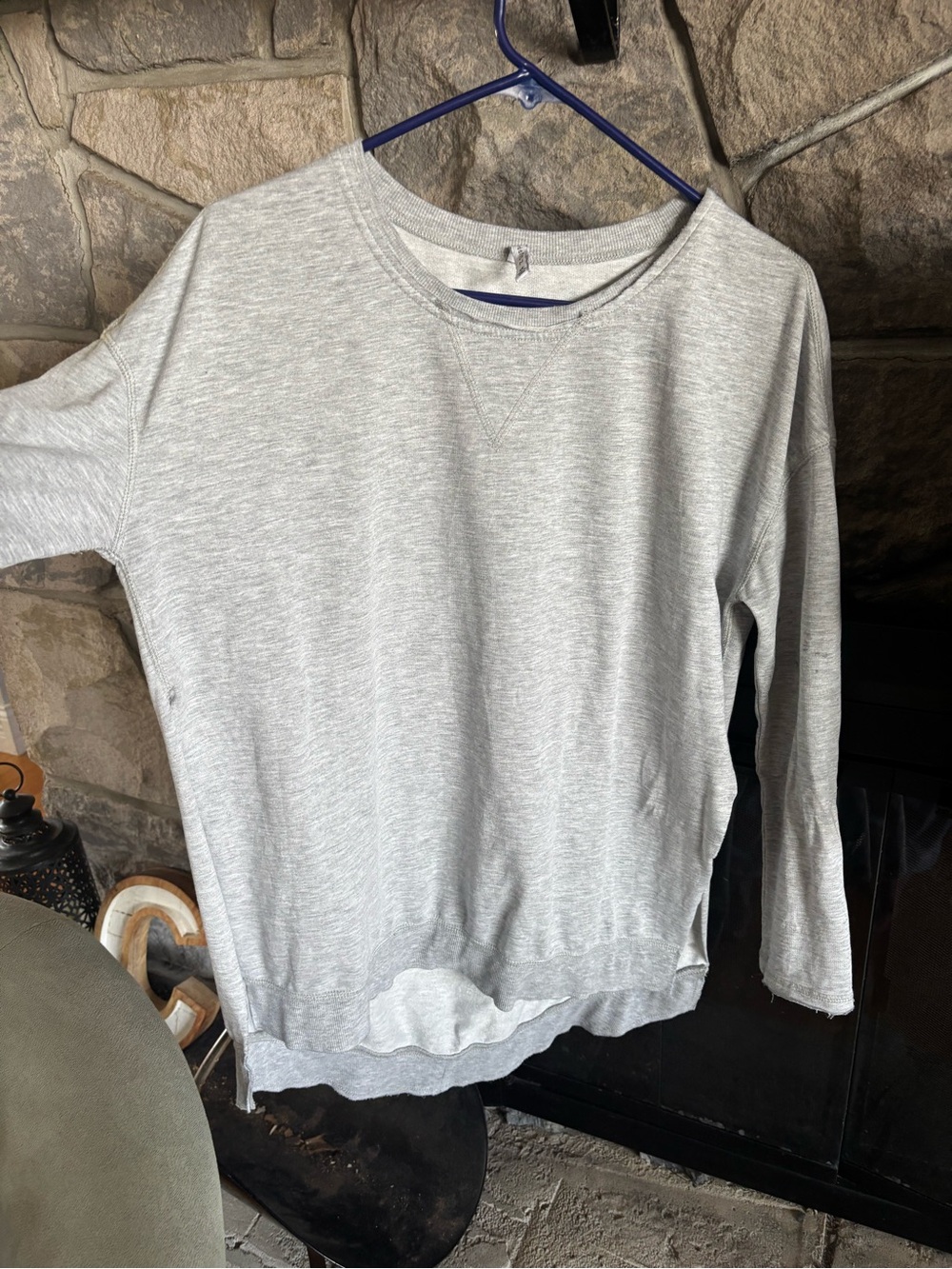 2 for 15 Tunic- oversized- distressed-grey